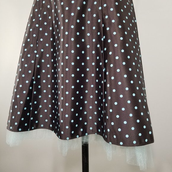 Vintage Gunne Sax Jessica McCLintock Halter Dress 7 Polka Dot Party Rockabilly - Picture 4 of 16